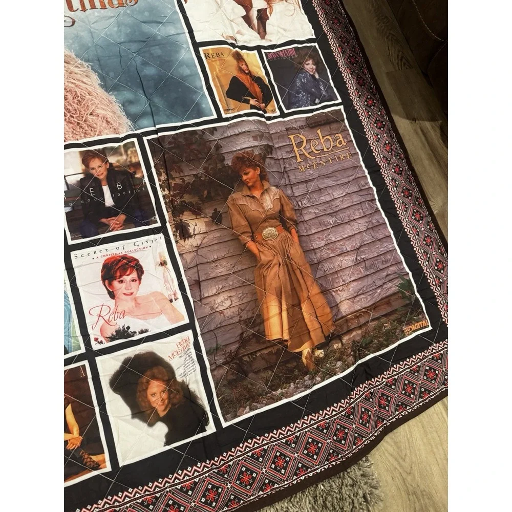 Reba McEntire Queen Comforter Quilt Album Covers‎ 89x97 Blanket Thin Coverlet